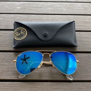 Reflective Rayban Aviators
